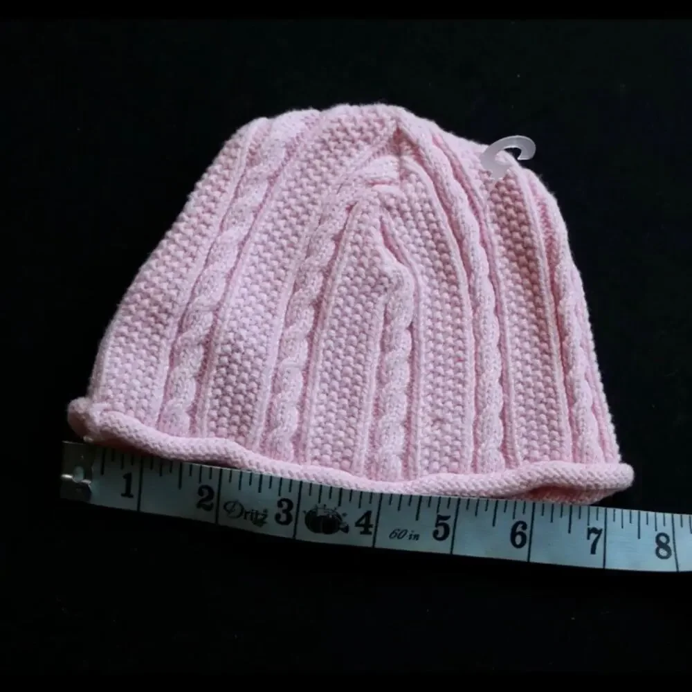 Kid’s HANNA ANDERSSON Pink Cable Stitched Infant‎ Beanie IMMACULATE